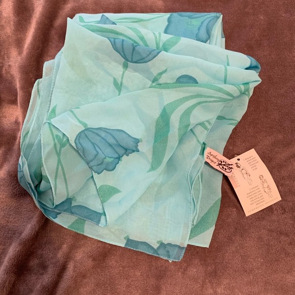 NWT Symphony Designs Pareo Sarong Beach Wrap Chiffon Coverup - Picture 3 of 3